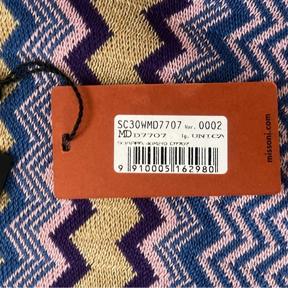 Missoni Orange Label Wool Scarf - Picture 5 of 6